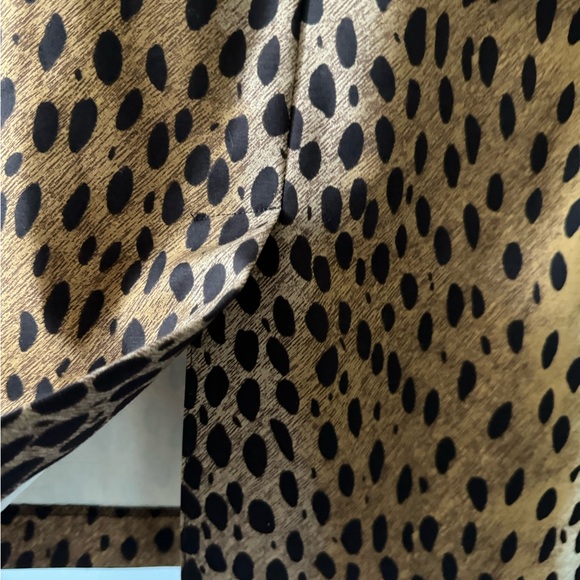 Michael KORS 4 Caramel/Black Leopard Print pencil Skirt, NWOT Cotton/Spandex - Picture 7 of 9